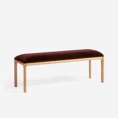 Kai Kristiansen Entre Bench with Oak Frame and Mohair Seat