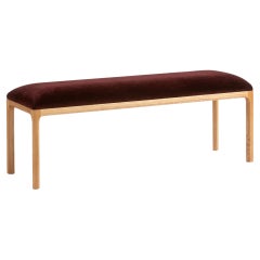 Kai Kristiansen Entre Bench with Oak Frame and Mohair Seat