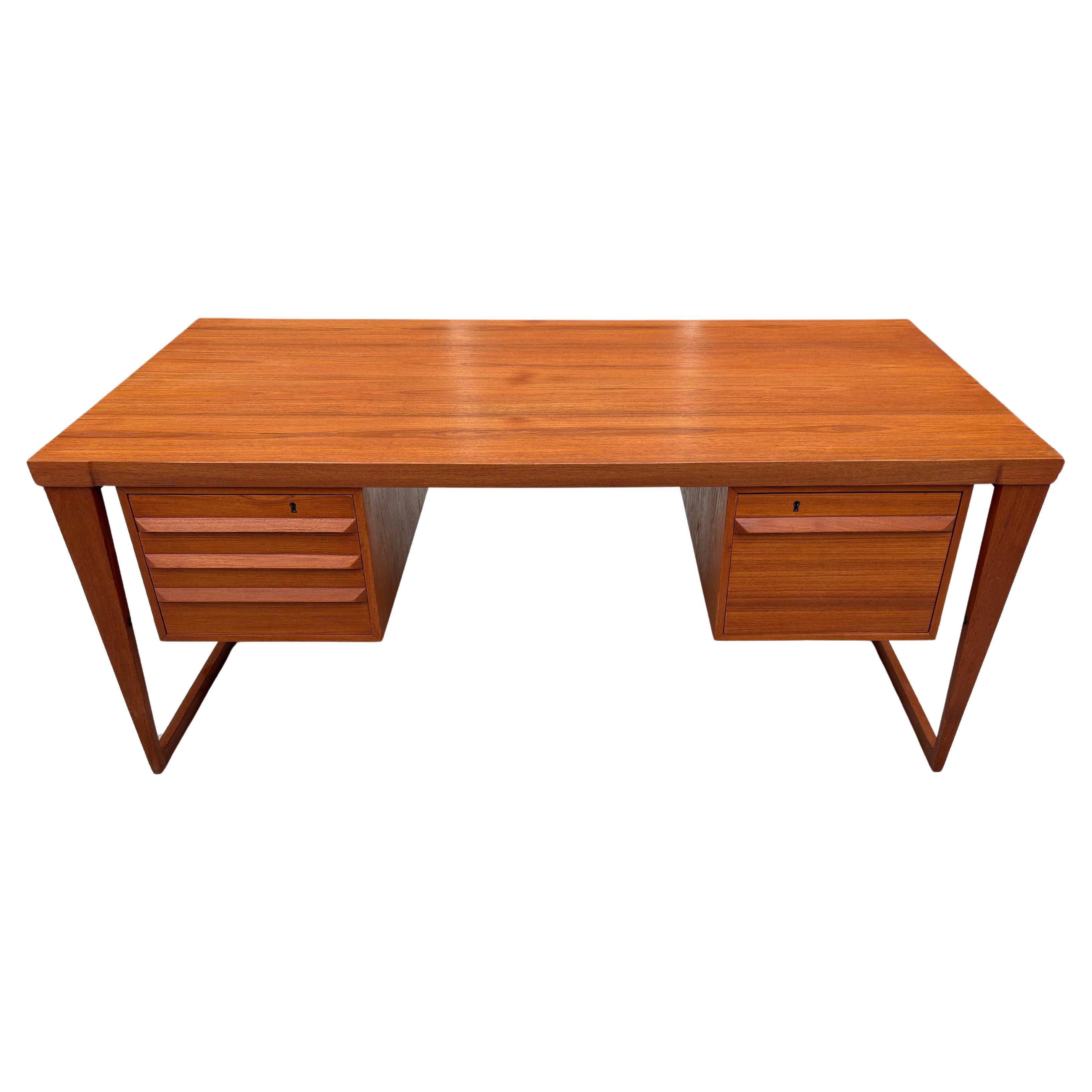 Kai Kristiansen Executive Teak Desk Model 70