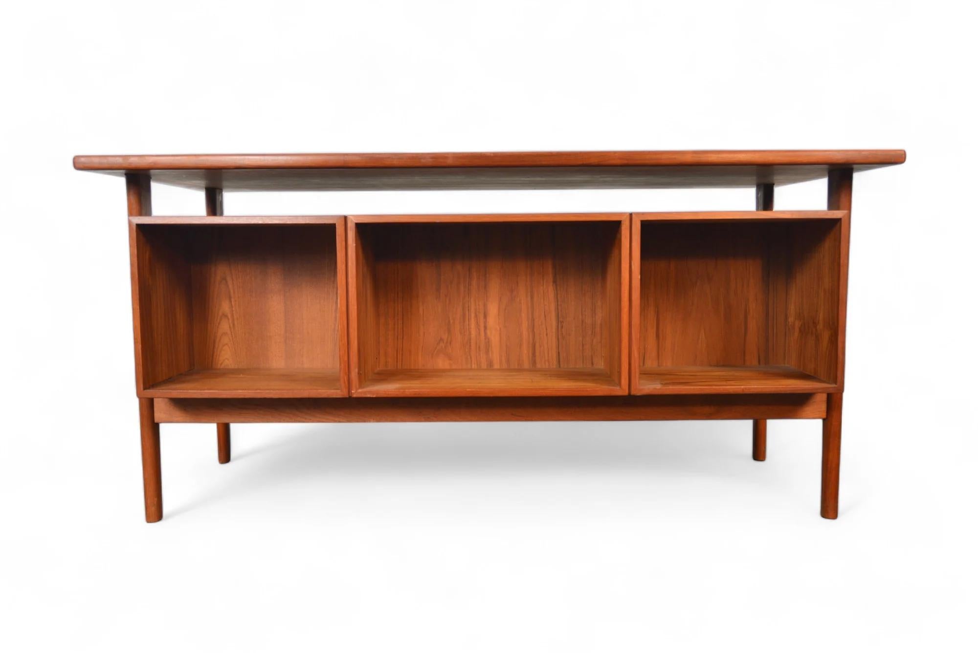 Kai Kristiansen Fm 60 Executive Desk In Teak For Sale 3