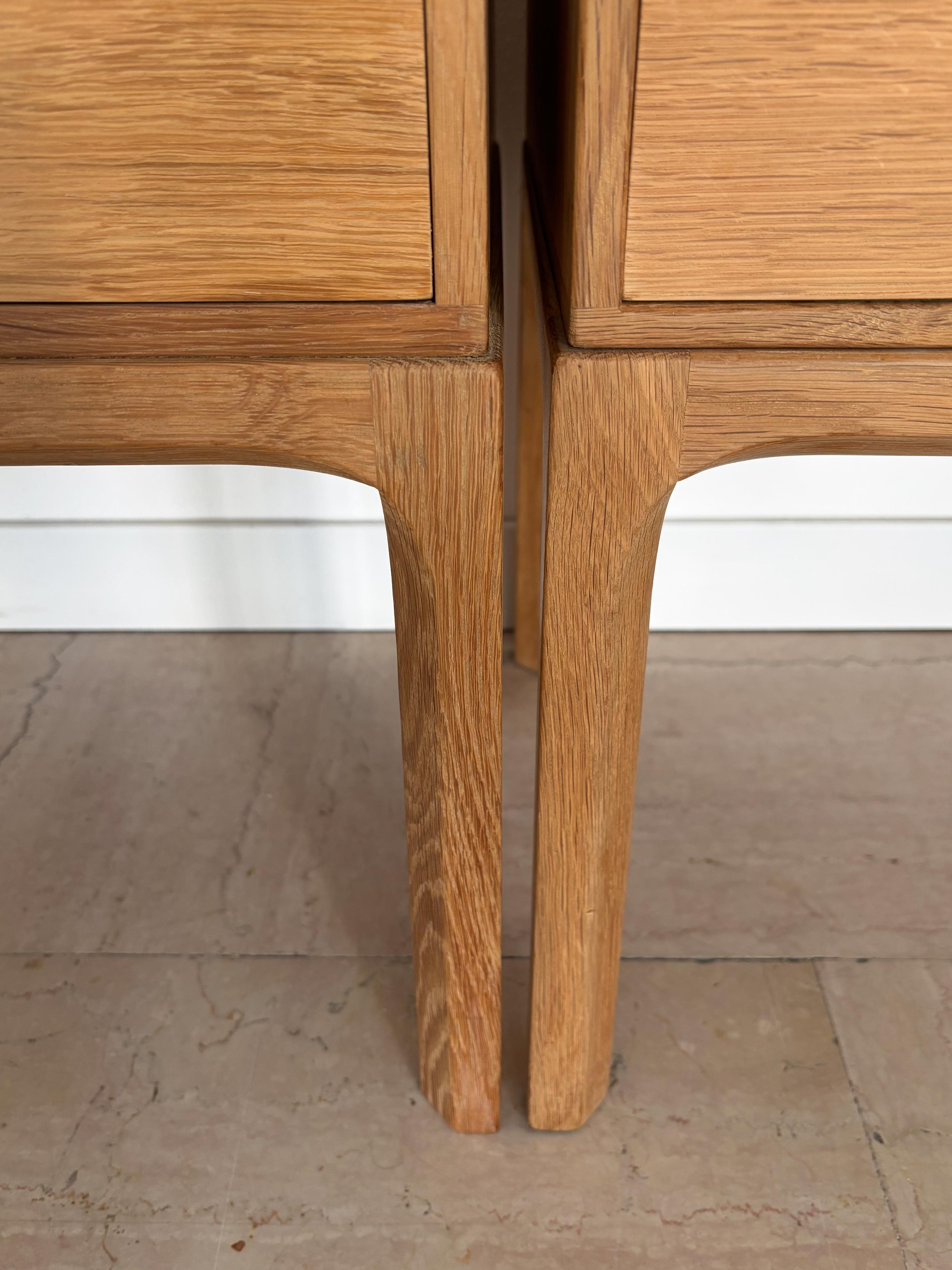 Kai Kristiansen for Aksel Kjergaard Table de chevet scandinave en Oak Danemark 1960s en vente 3