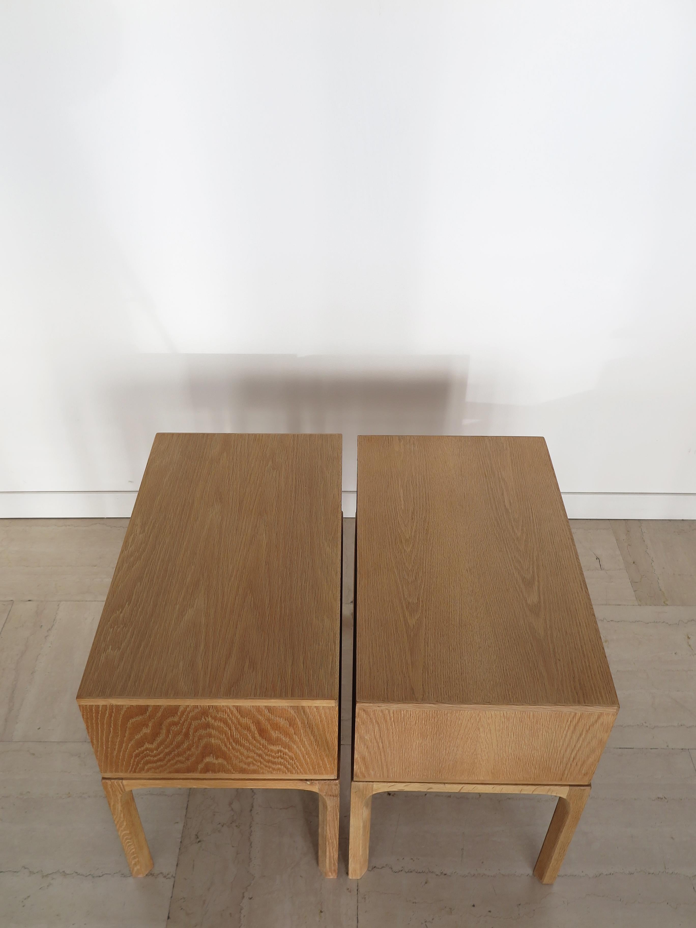 Kai Kristiansen for Aksel Kjergaard Table de chevet scandinave en Oak Danemark 1960s Bon état - En vente à Reggio Emilia, IT