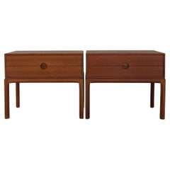 Kai Kristiansen for Aksel Kjergaard Scandinavian Teak night Stands Denmark 1960s