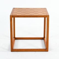 Kai Kristiansen for Aksel Kjersgaard Chessboard Cube Side Table, C. 1960's