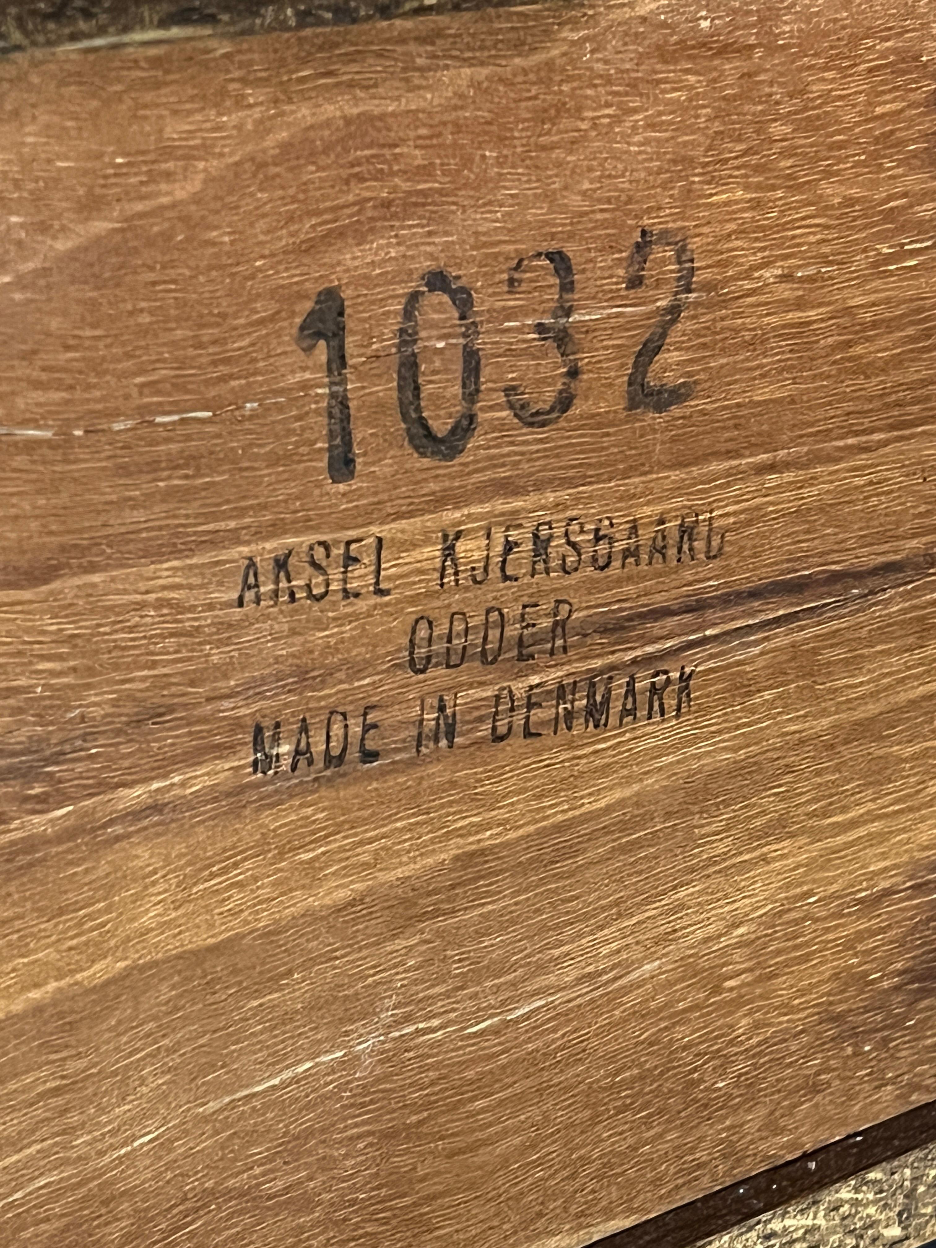 Kai Kristiansen für Aksel Kjersgaard Dänische Konsole aus Teakholz für die Wandmontage C. 1960s 3