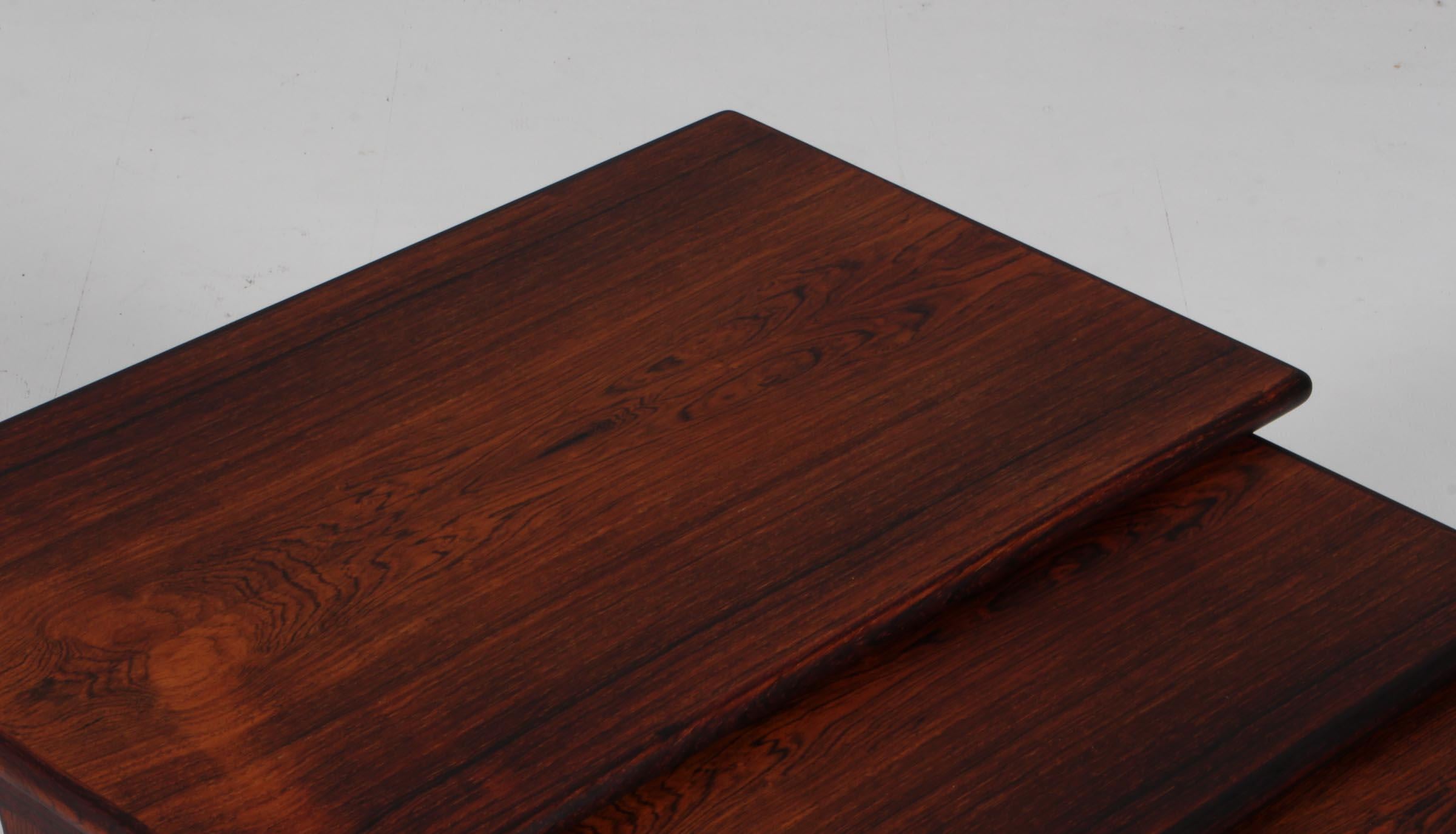 Scandinavian Modern Kai Kristiansen for Aksel Kjersgaard, Nesting Tables