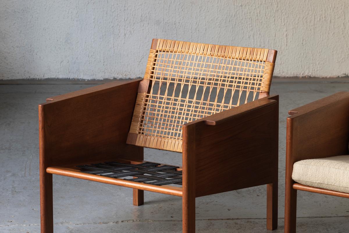 Kai Kristiansen for Christian Jensen Lounge Chairs ‘Model 150’, Danish Design 9