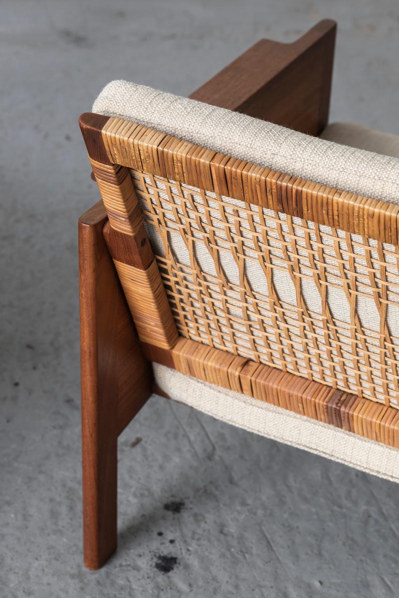 Kai Kristiansen for Christian Jensen Lounge Chairs ‘Model 150’, Danish Design In Good Condition In Antwerpen, BE