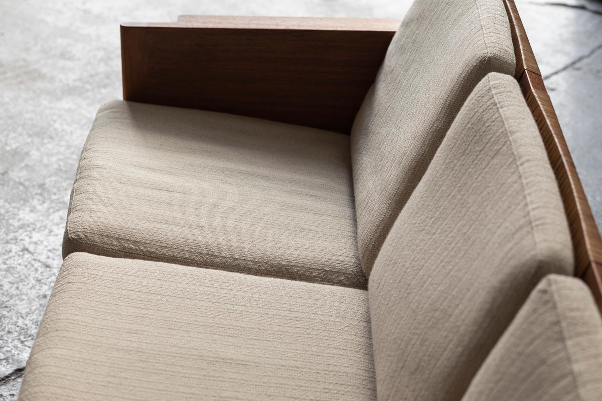 Woven Kai Kristiansen for Christian Jensen Møbelsnedkeri Rare 3-Seater Sofa