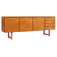 Kai Kristiansen for Feldballes Møbelfabrik Danish Teak and Brass Credenza Kai Kristiansen for Feldballes Møbelfabrik Danish Teak and Brass Credenza
