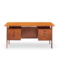 Kai Kristiansen for FM Møbler Model FM60 Mid Century Danish Teak Floating Desk