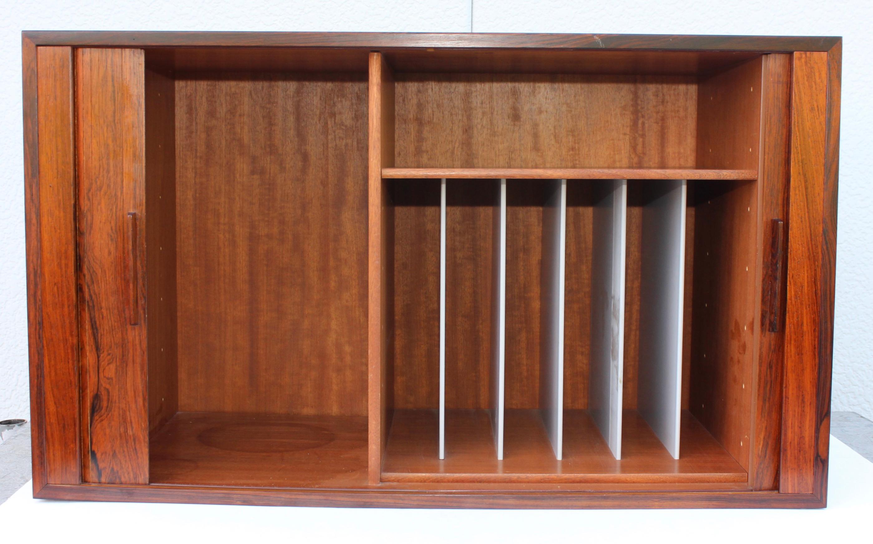 Kai Kristiansen for FM Mobler Rosewood Wall-Mounted Wall Unit 9