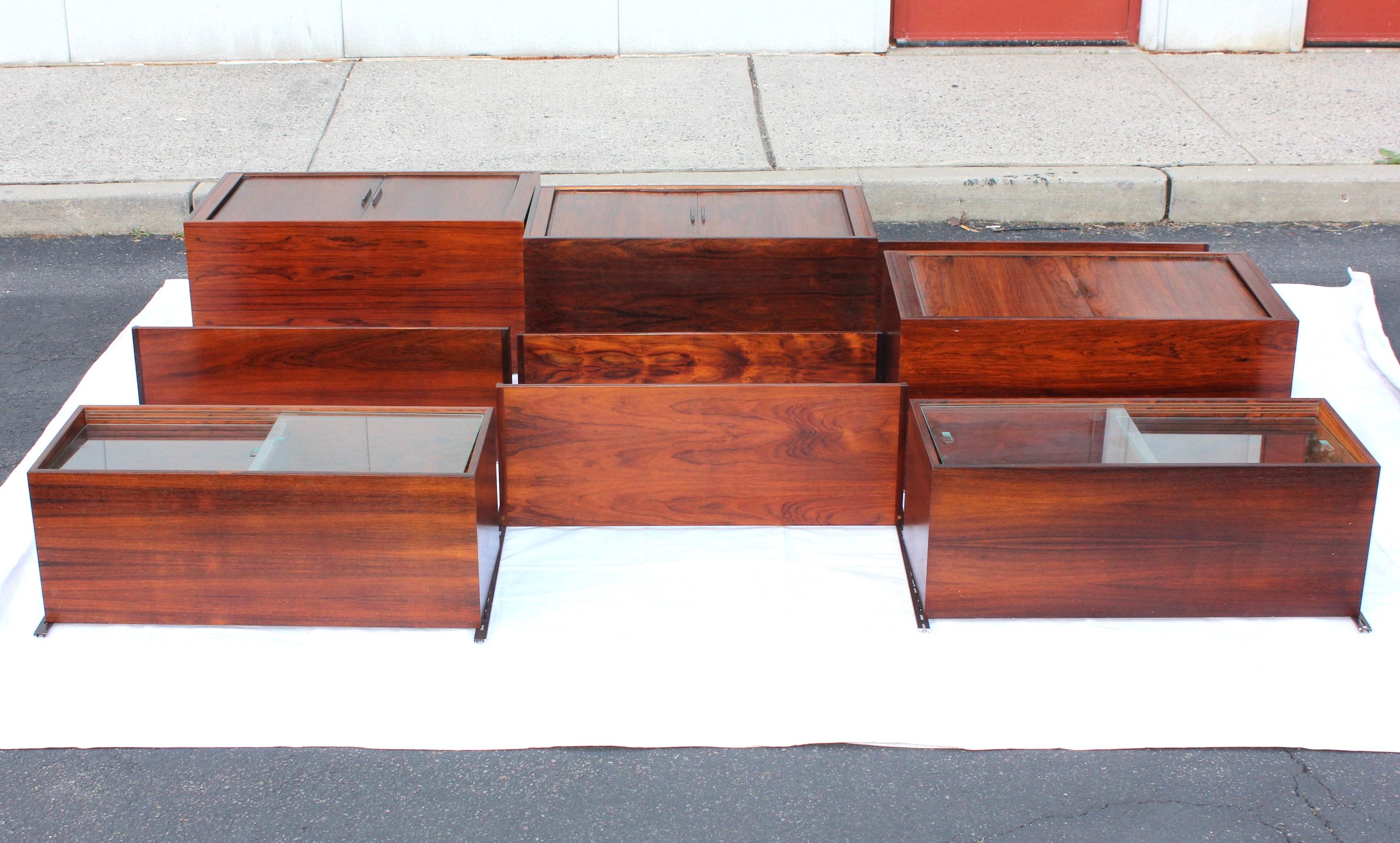 Mid-20th Century Kai Kristiansen for FM Mobler Rosewood Wall-Mounted Wall Unit