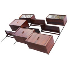 Kai Kristiansen for FM Mobler Rosewood Wall-Mounted Wall Unit