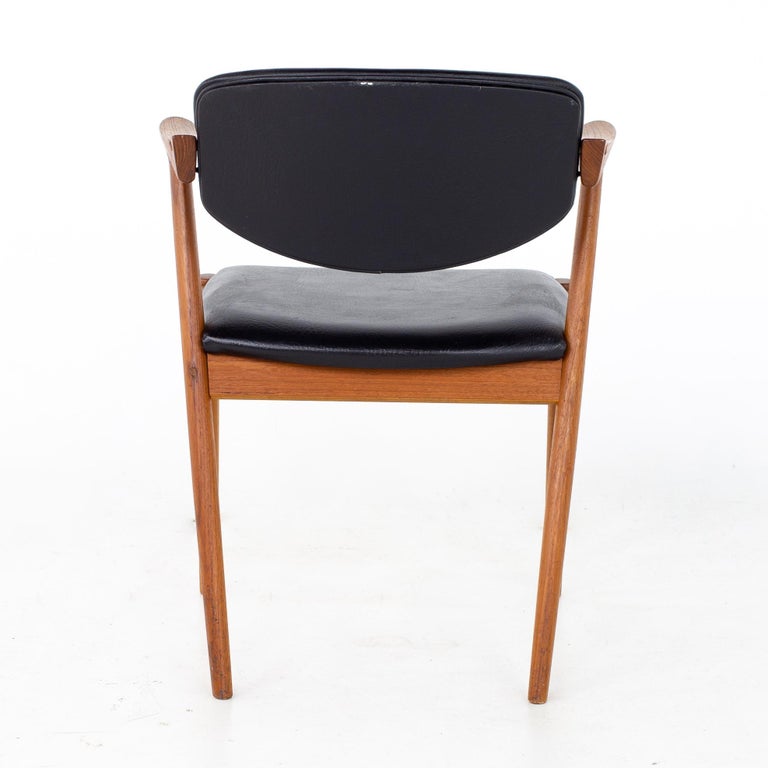 Kai Kristiansen for SVA Mobler Model 42 MCM Teak Z Dining Chairs, Set of 6  at 1stDibs | mcm z