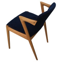 Quatre chaises de salle à manger personnalisables en chêne Kai Kristiansen en excellent état