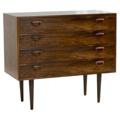 Kai Kristiansen Four Drawer Chest by FM Mobler, Denmark 