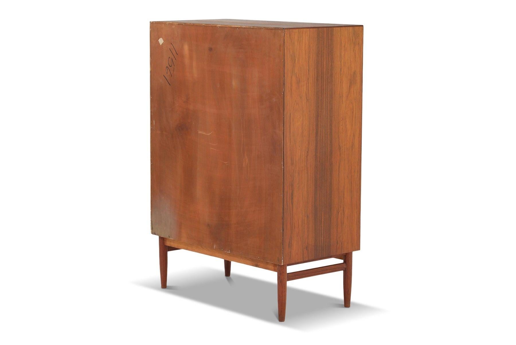 Danish Kai Kristiansen Highboy Dresser in Brazilian Rosewood For Sale