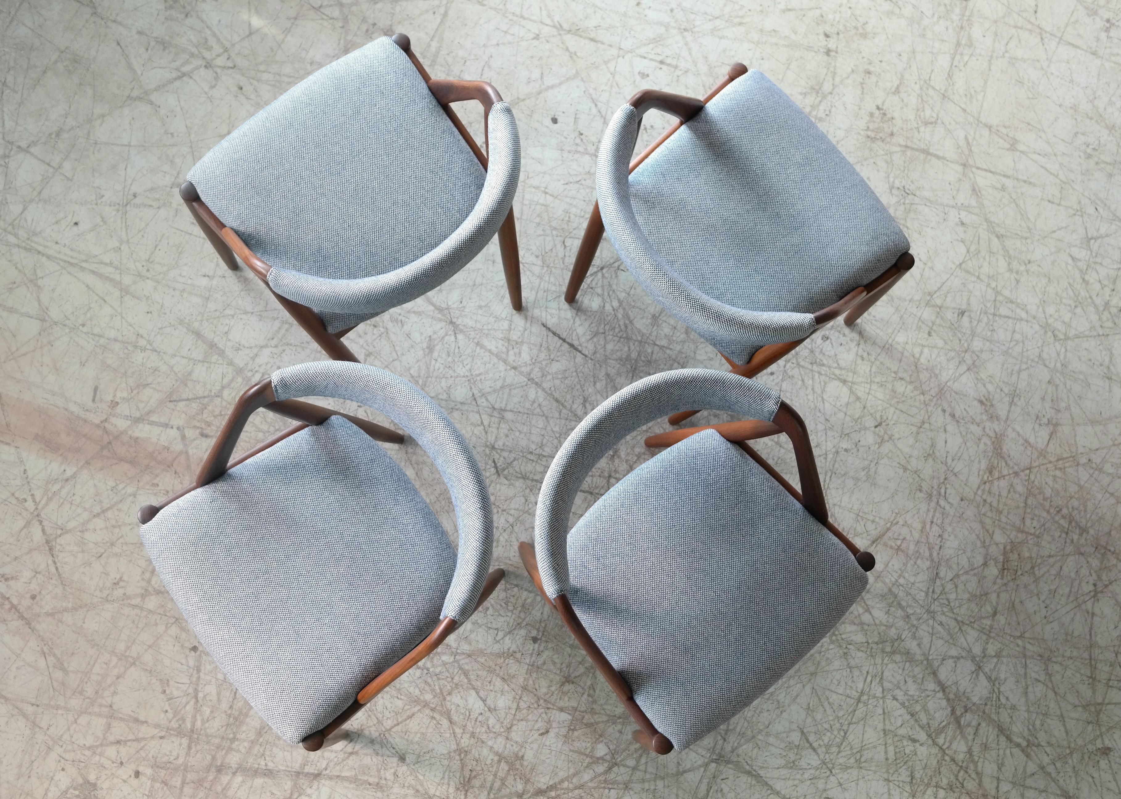Kai Kristiansen in Teak Dining Chairs Model 31 for Schou Andersen 5