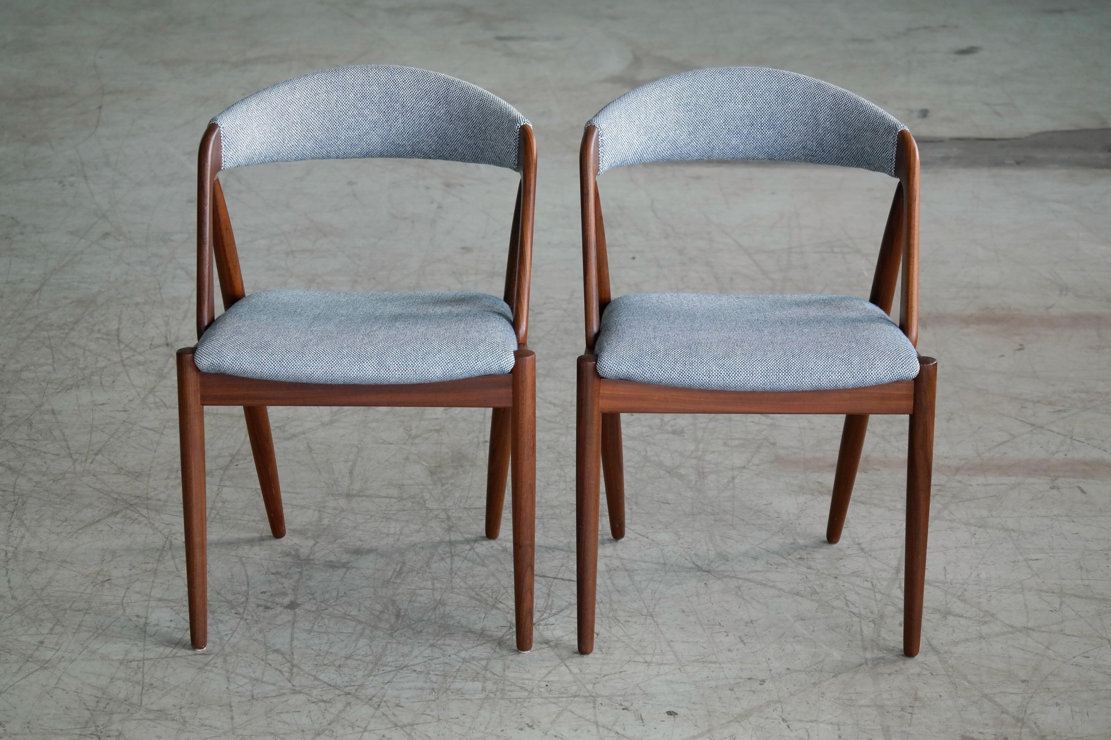 Mid-20th Century Kai Kristiansen in Teak Dining Chairs Model 31 for Schou Andersen