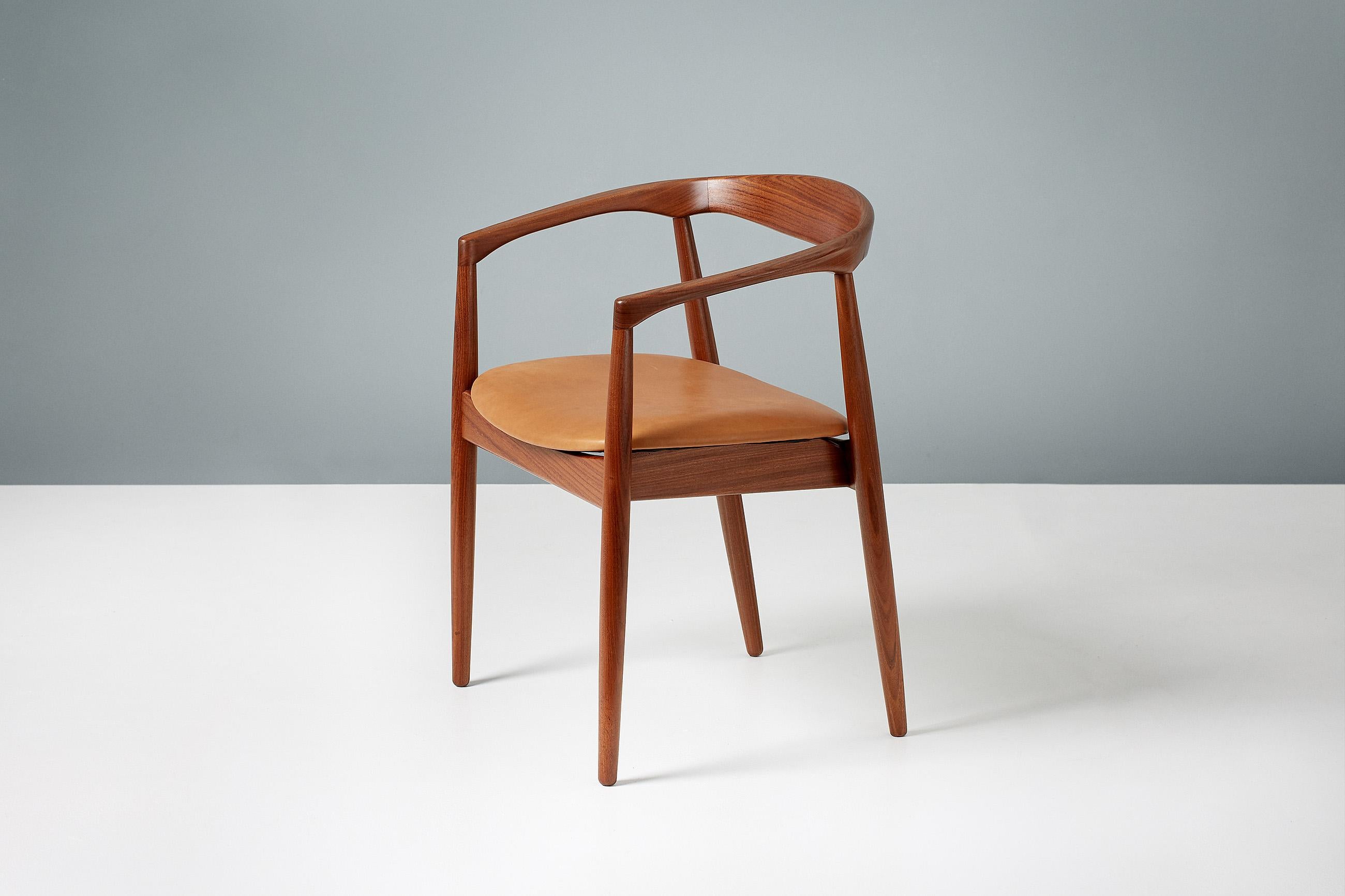 Scandinavian Modern Kai Kristiansen Leather Troja Armchair, c1960 For Sale