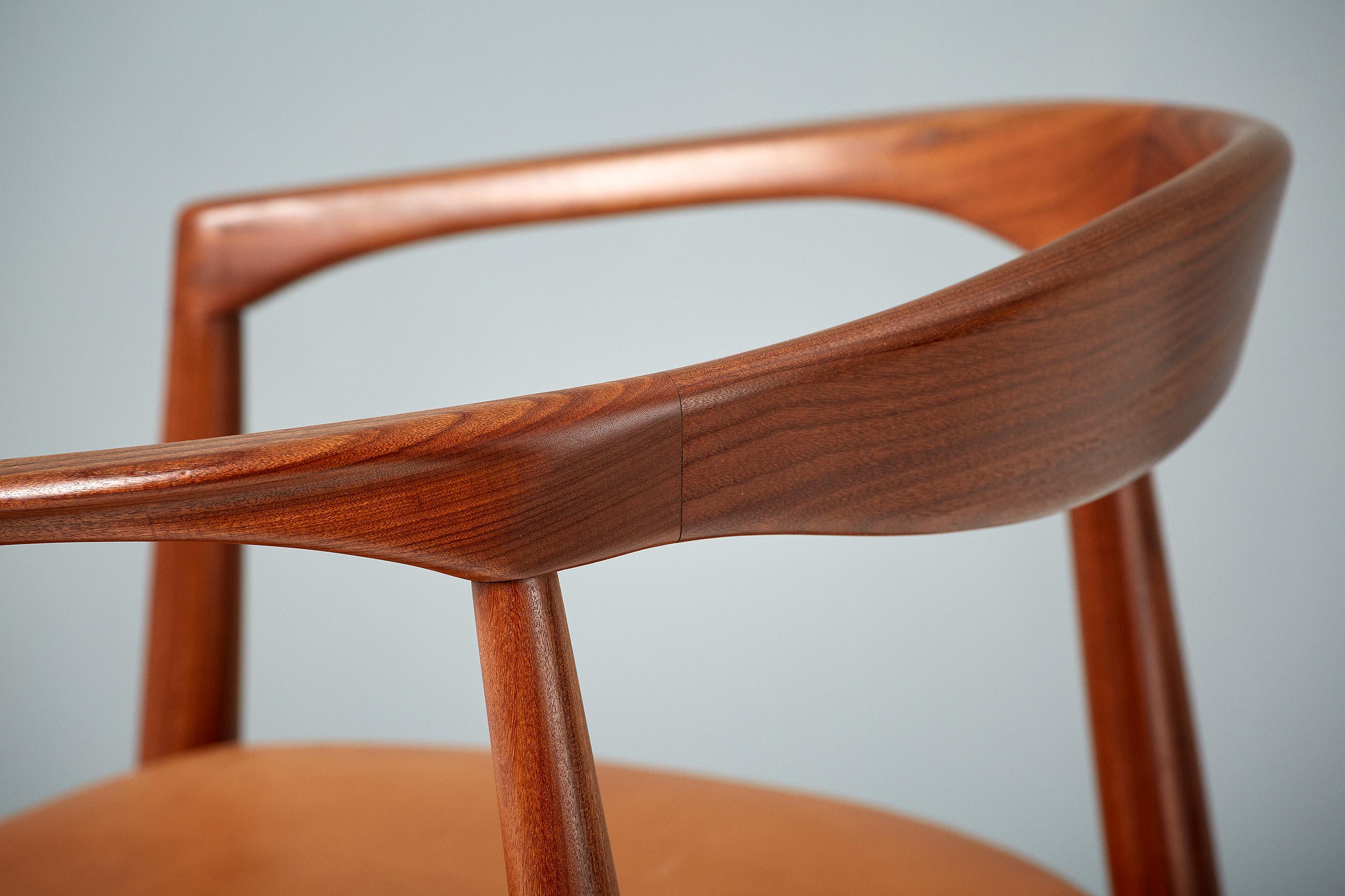 Kai Kristiansen Leather Troja Armchair, c1960 In Excellent Condition For Sale In London, England