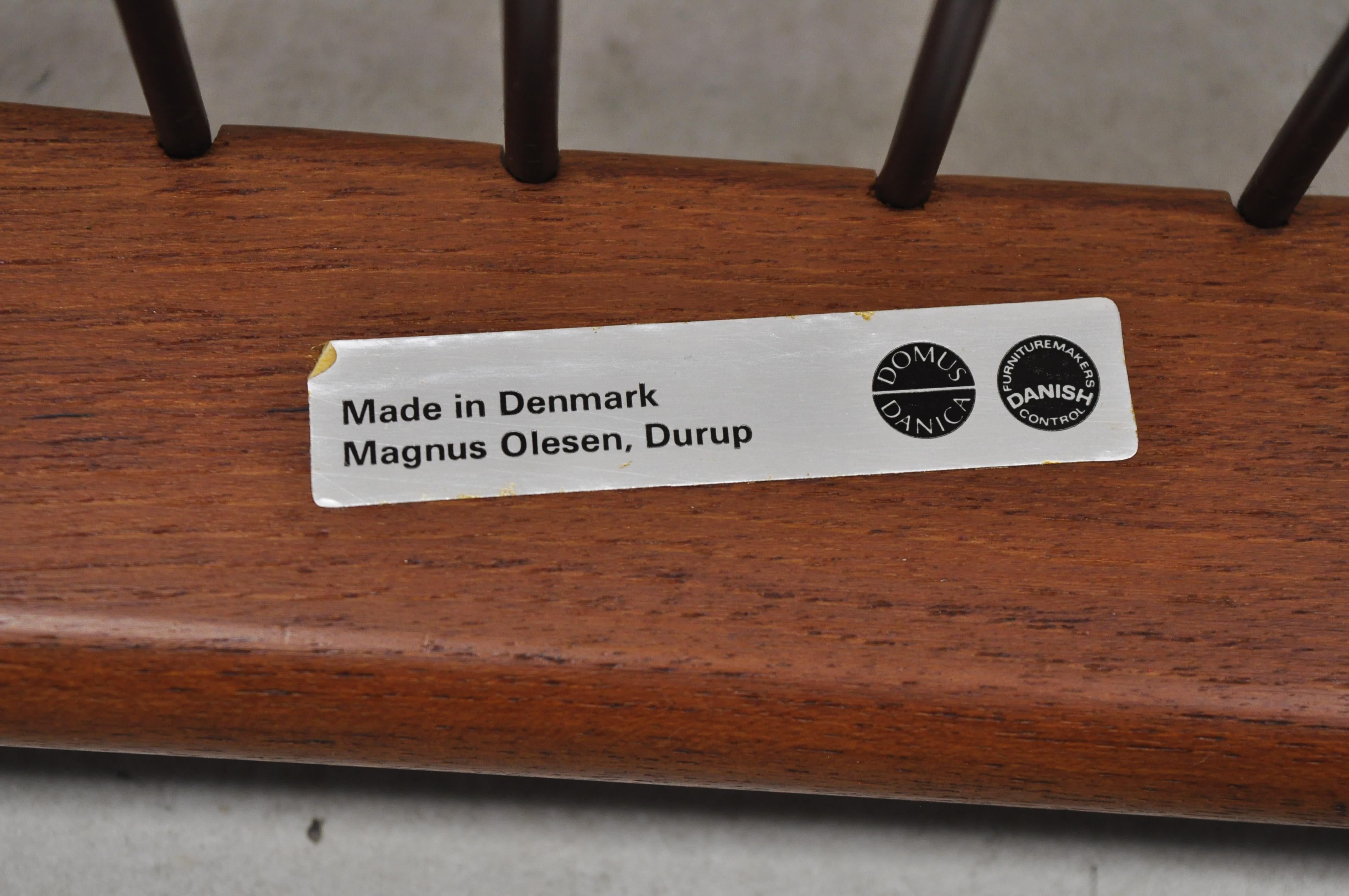 20th Century Kai Kristiansen Magnus Olesen Paper Knife Teak Danish Modern Lounge Chair