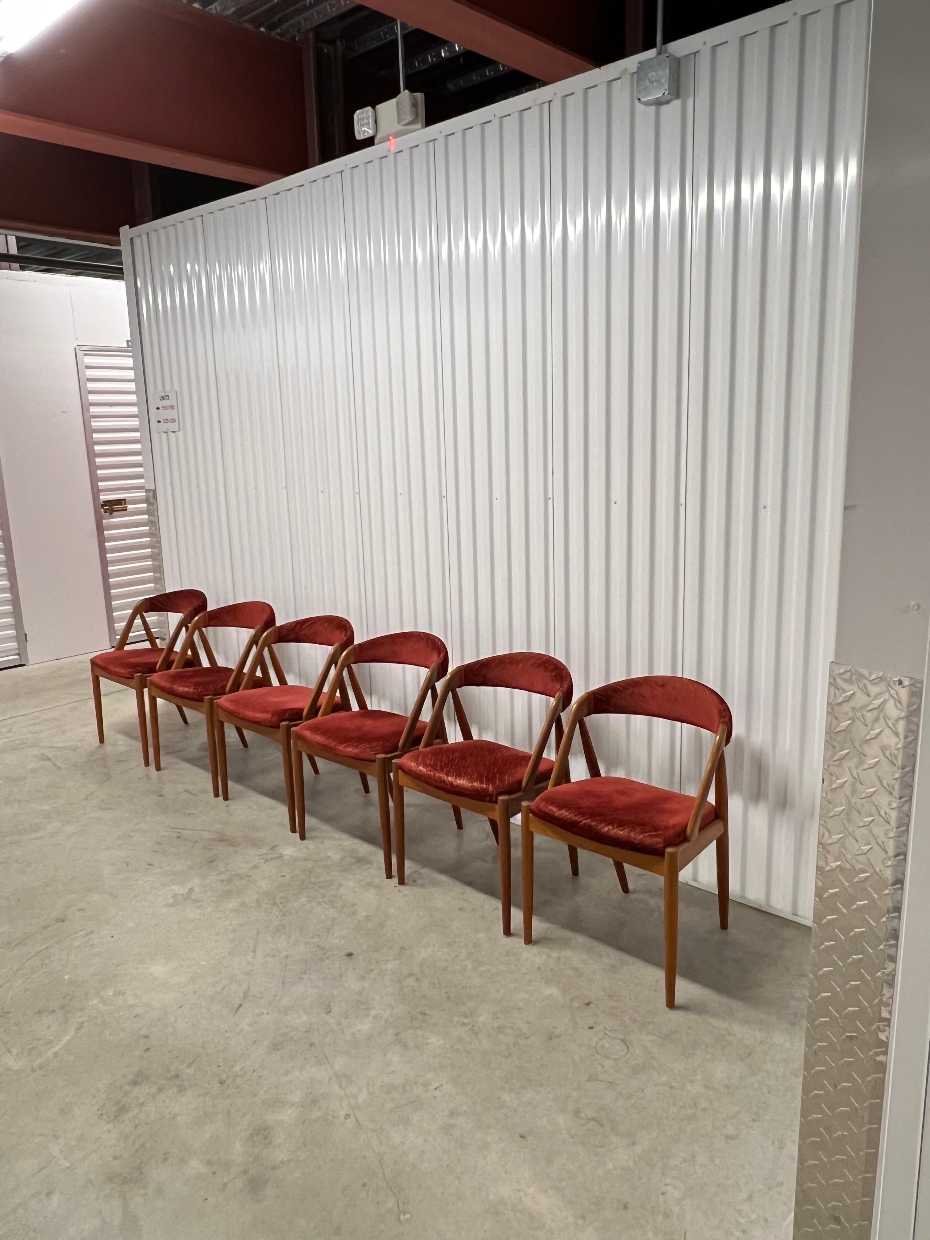 Mid-20th Century Kai Kristiansen Mid Century Danish Model 31 Teak Dining Chairs - Set of 6