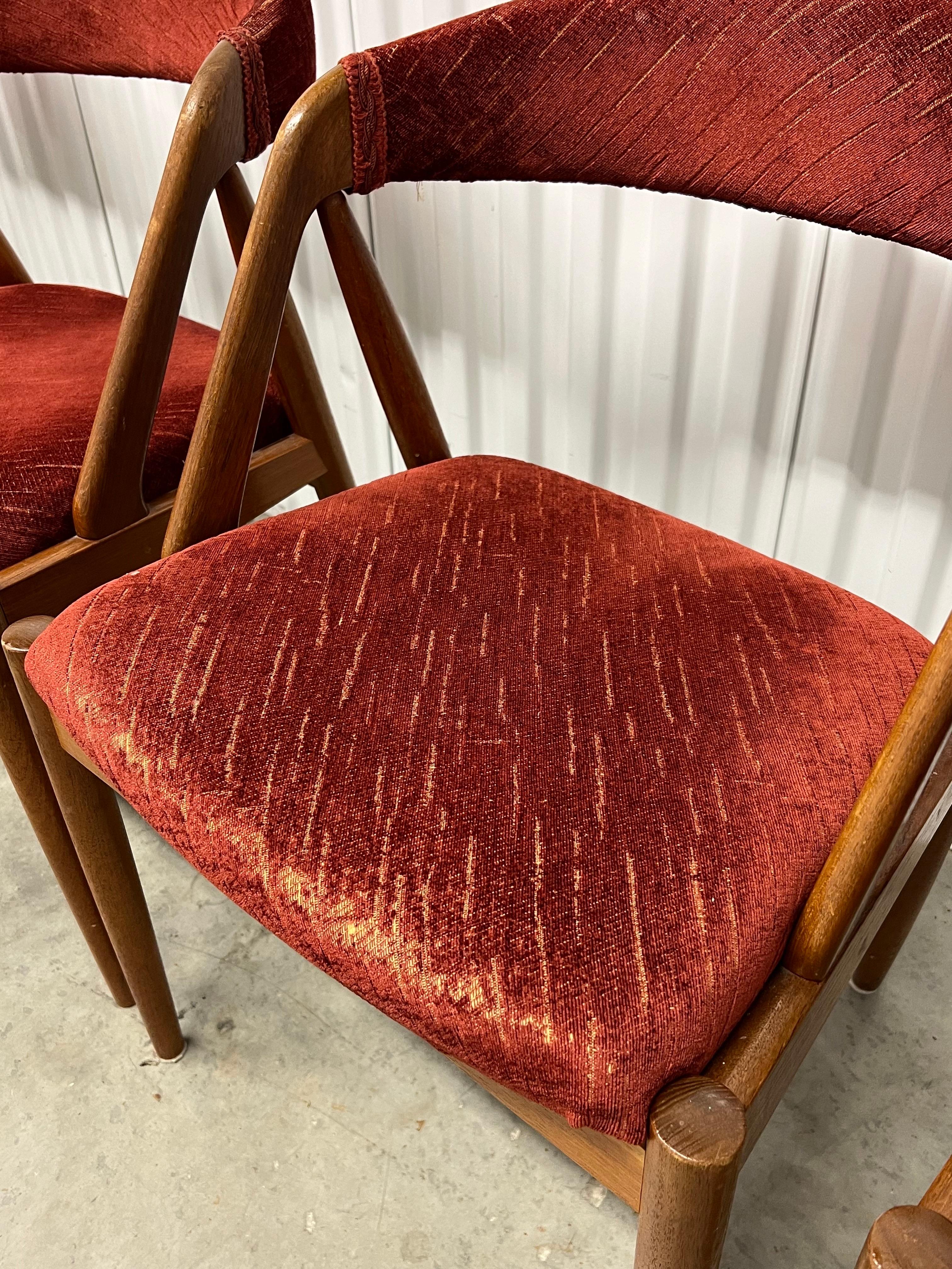 Kai Kristiansen Mid Century Danish Model 31 Teak Dining Chairs - Set of 6 1