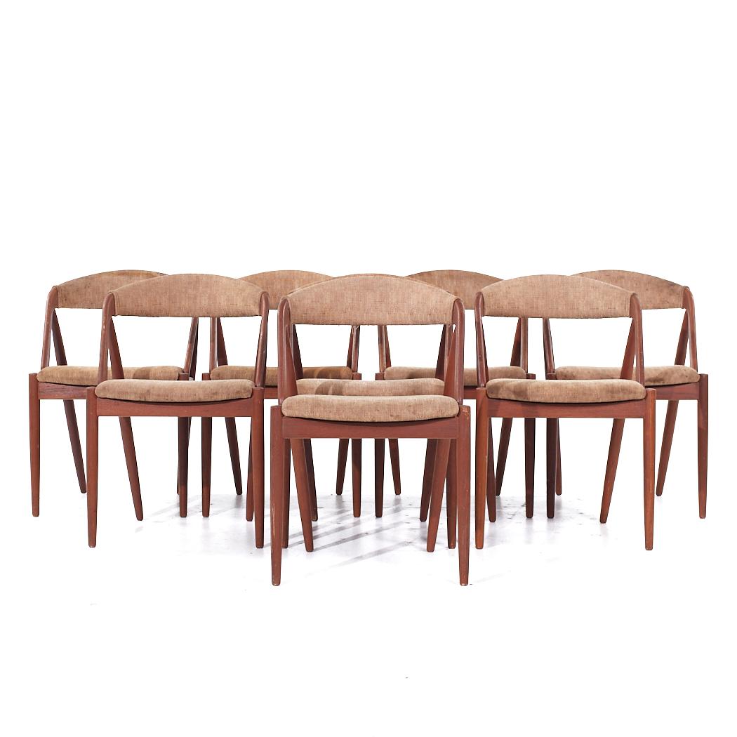 Kai Kristiansen - Sedie da pranzo in teak modello 31, metà secolo, danese - Set di 8 sedie

Ogni sedia misura: 19,5 larghezza x 20 profondità x 30 pollici di altezza, con un'altezza della seduta/spazio libero di 18 pollici.

Tutti i mobili possono