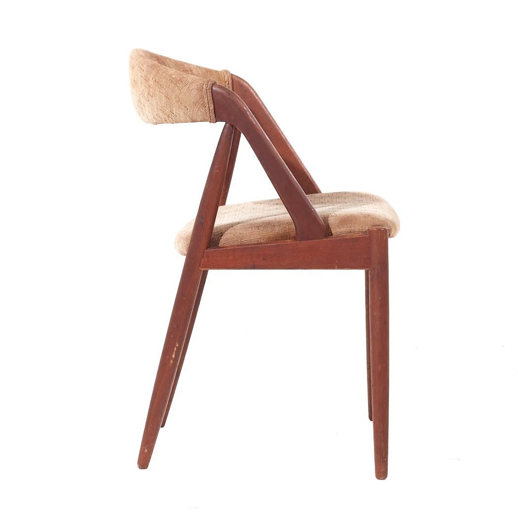 Tappezzeria Kai Kristiansen - Sedie da pranzo in teak modello 31, metà secolo, danese - Set di 8 sedie in vendita