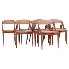 Kai Kristiansen Mid Century Danish Model 31 Teak Dining Chairs - Set of 8