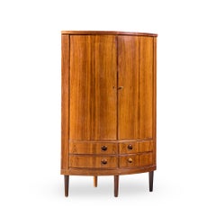 Kai Kristiansen Mid Century Danish Rosewood Corner Cabinet