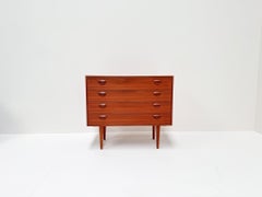 Kai Kristiansen Mid Century Danish Teak 4-Drawer Chest of Drawers, 1960s