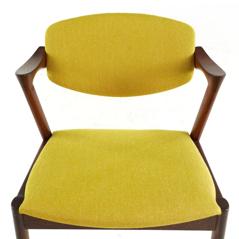 Kai Kristiansen Midcentury Rosewood Z Dining Chairs, Pair For Sale at