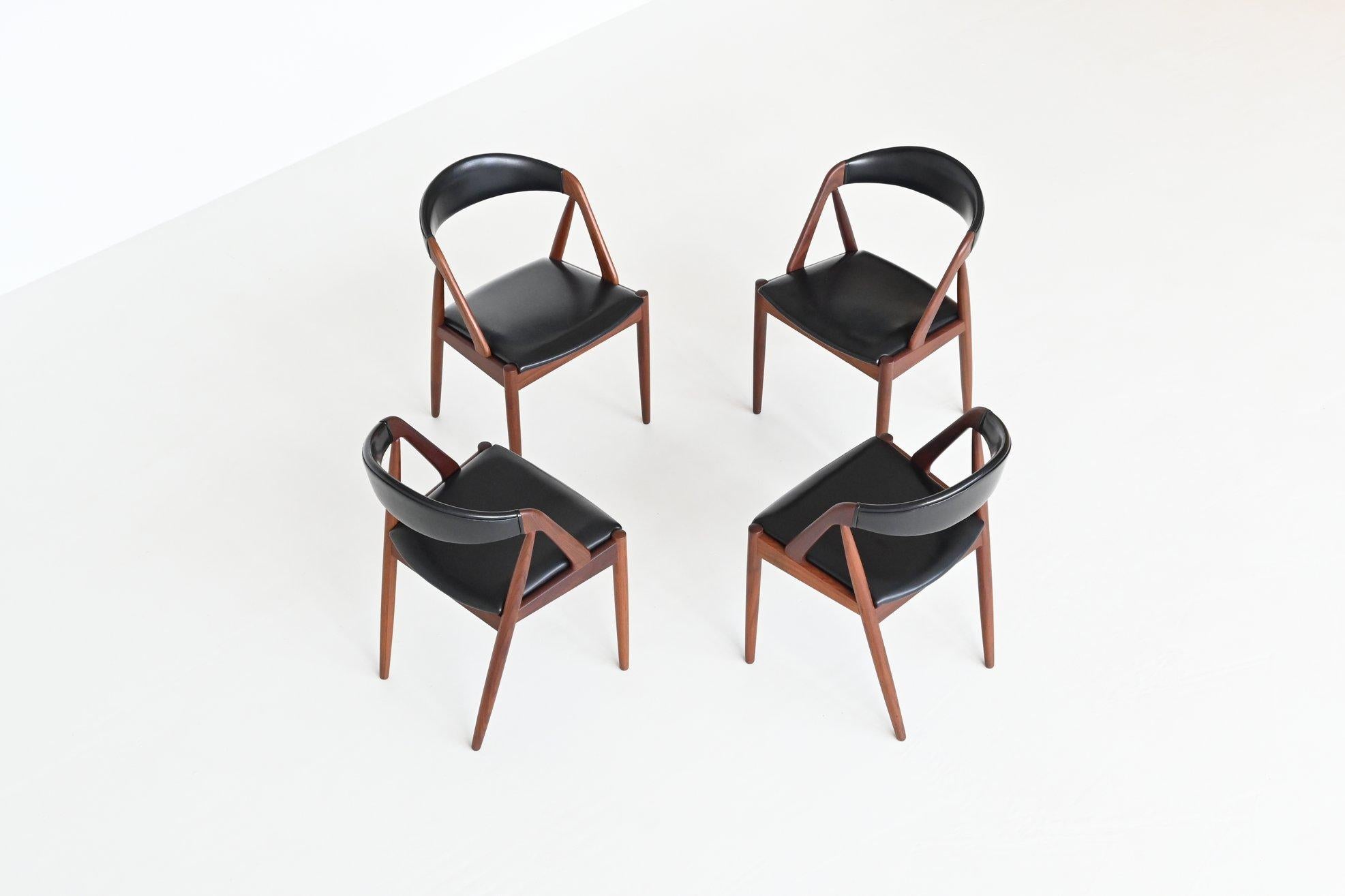 Kai Kristiansen Model 31 Dining Chairs Schou Andersen Denmark 1956 3