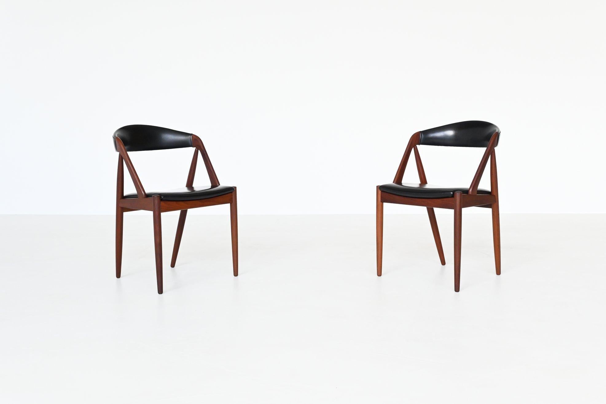 Kai Kristiansen Model 31 Dining Chairs Schou Andersen Denmark 1956 9