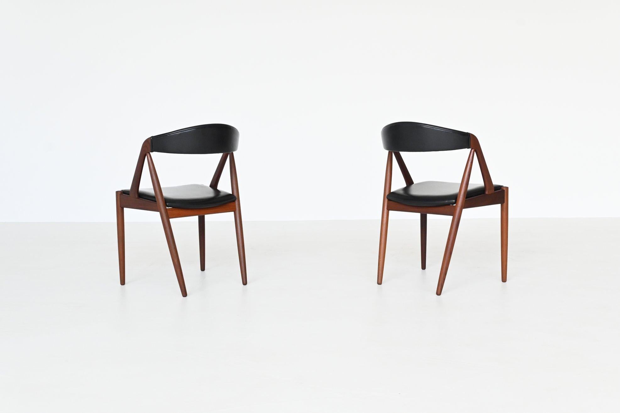 Kai Kristiansen Model 31 Dining Chairs Schou Andersen Denmark 1956 10