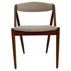 Kai Kristiansen Model 31 for Shou Andersen Teak and Cream Wool Desk Chair