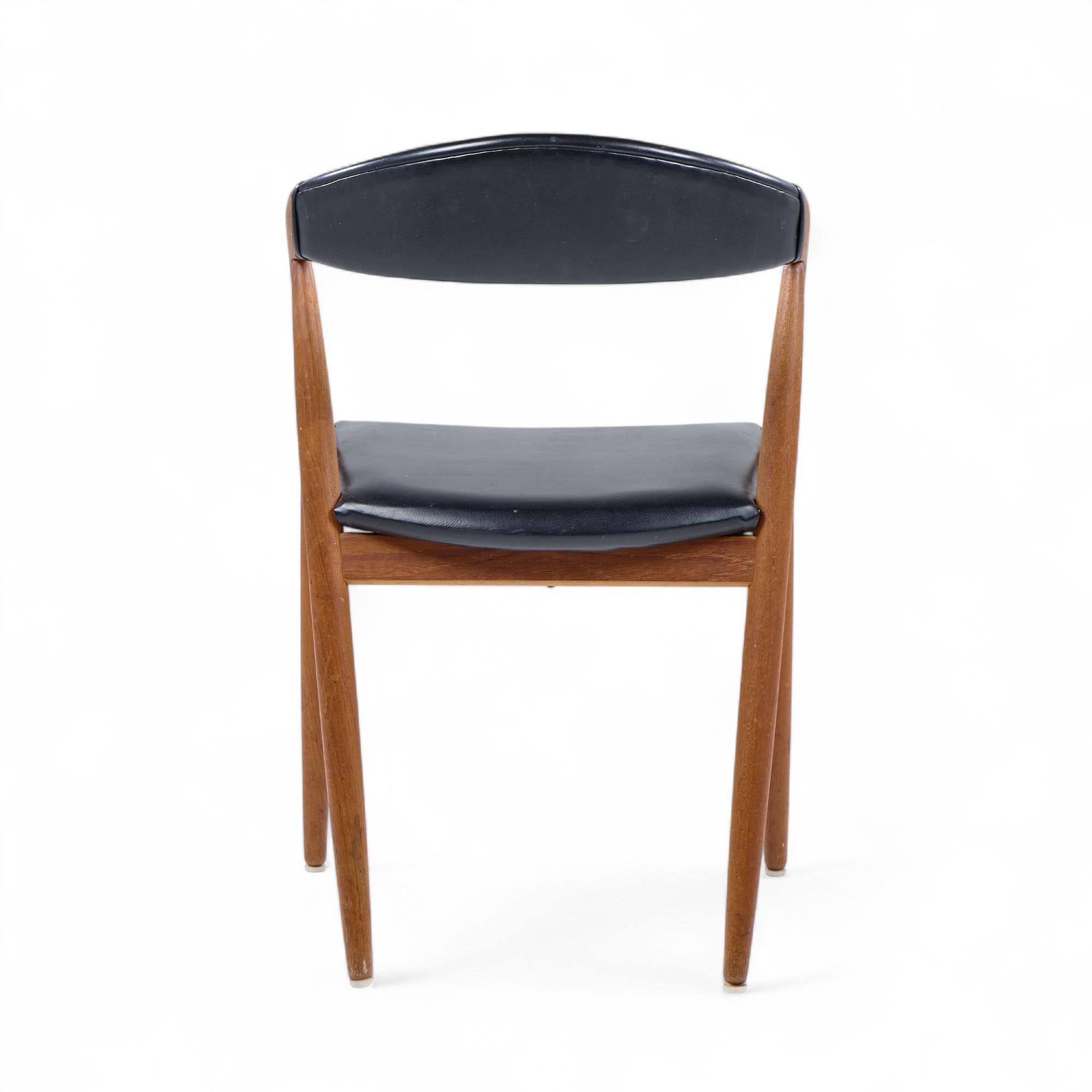 Kai Kristiansen Model 31 Mid Century Danish Teak Dining Chairs - Set of 4 For Sale 3