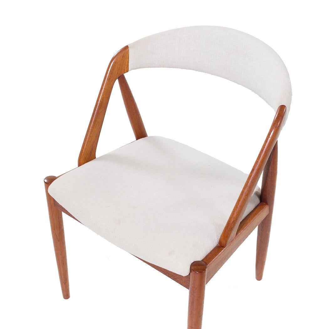 Kai Kristiansen Modelo 31 Sillas de comedor danesas de teca de mediados de siglo - Juego de 6 en venta 3