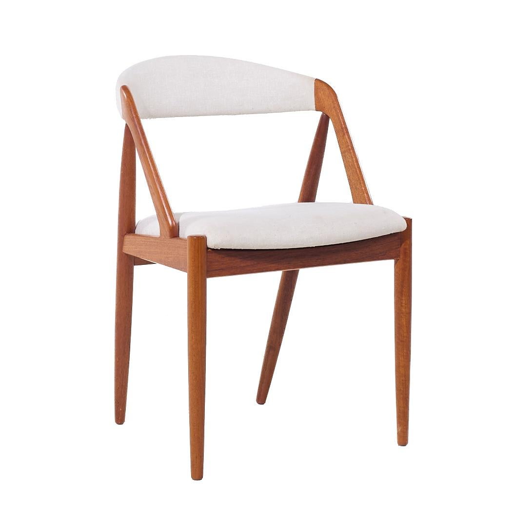 Kai Kristiansen Modelo 31 Sillas de comedor danesas de teca de mediados de siglo - Juego de 6 Danés en venta
