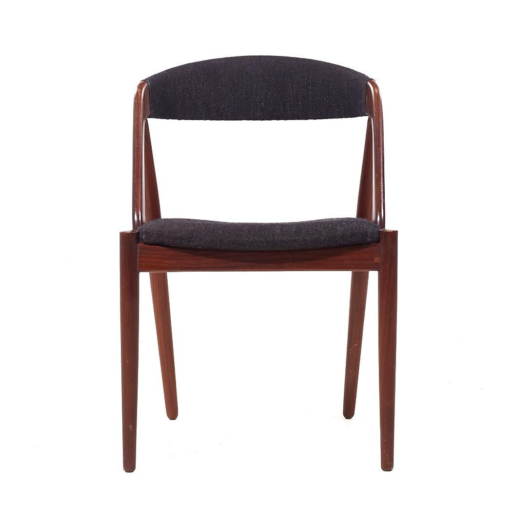 Kai Kristiansen Modello 31 - Set di 6 sedie da pranzo in teak danese di metà secolo In condizioni buone in vendita a Countryside, IL
