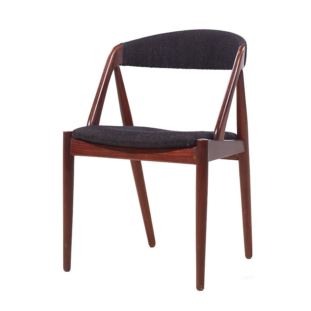 Fine XX secolo Kai Kristiansen Modello 31 - Set di 6 sedie da pranzo in teak danese di metà secolo in vendita