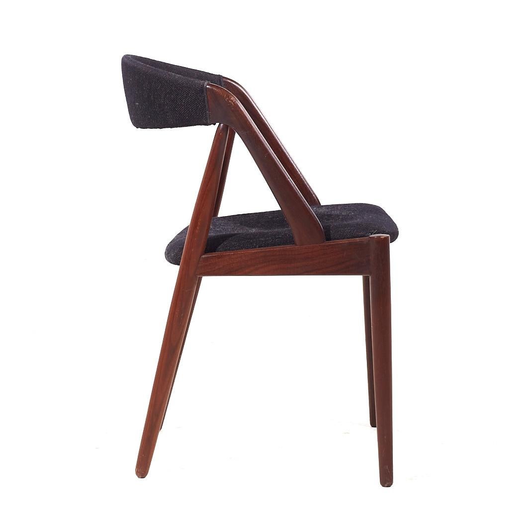 Tappezzeria Kai Kristiansen Modello 31 - Set di 6 sedie da pranzo in teak danese di metà secolo in vendita