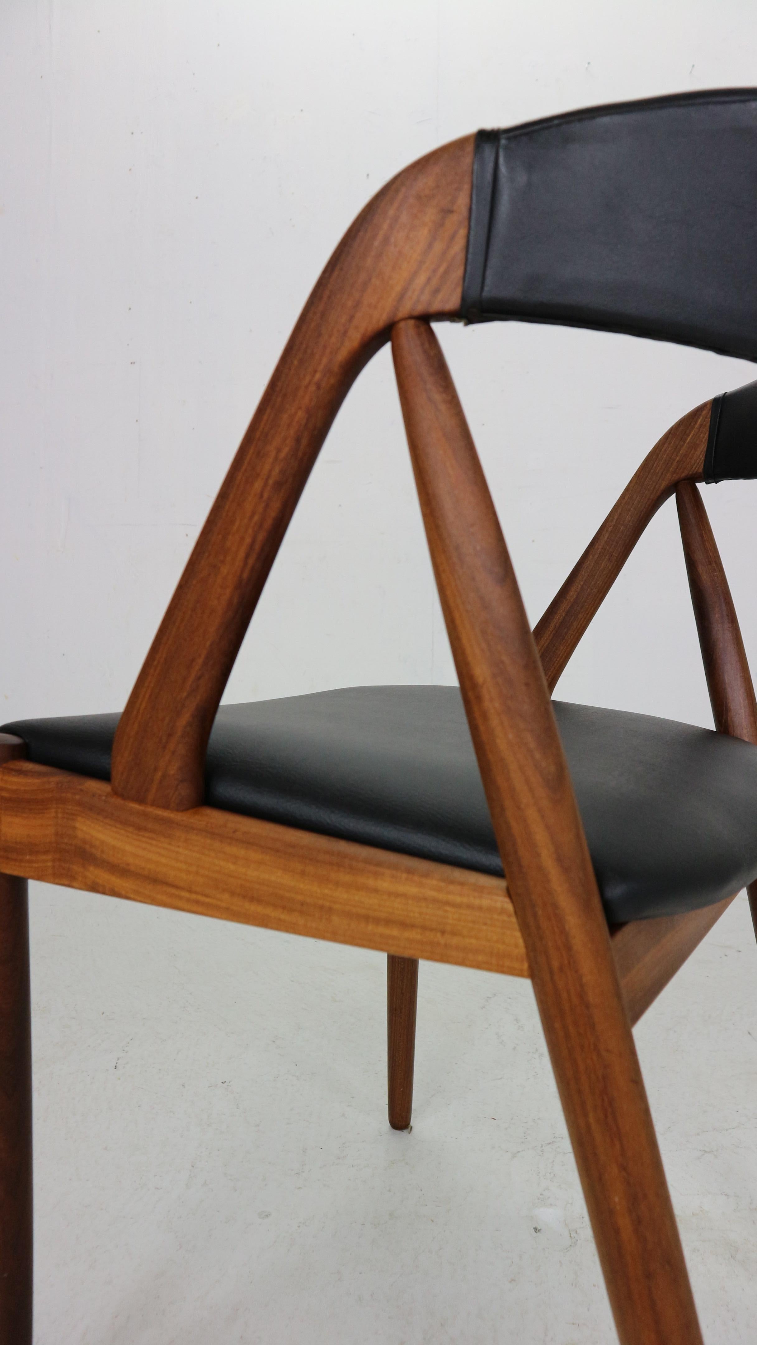 Kai Kristiansen Model 31 Set of 4 Teak 'a' Frame Chairs for Schou Andersen, 1960 9
