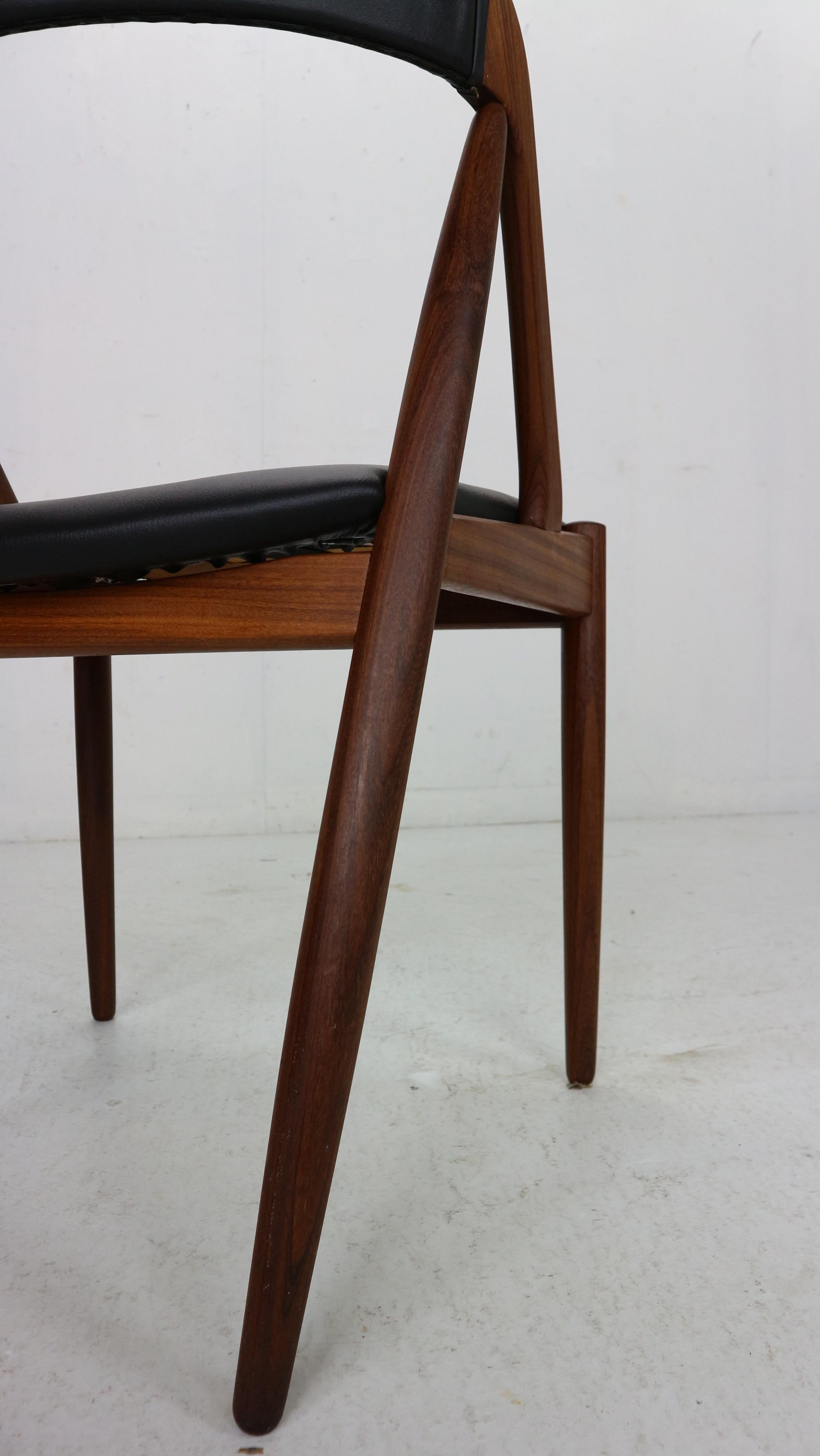 Kai Kristiansen Model 31 Set of 4 Teak 'a' Frame Chairs for Schou Andersen, 1960 11