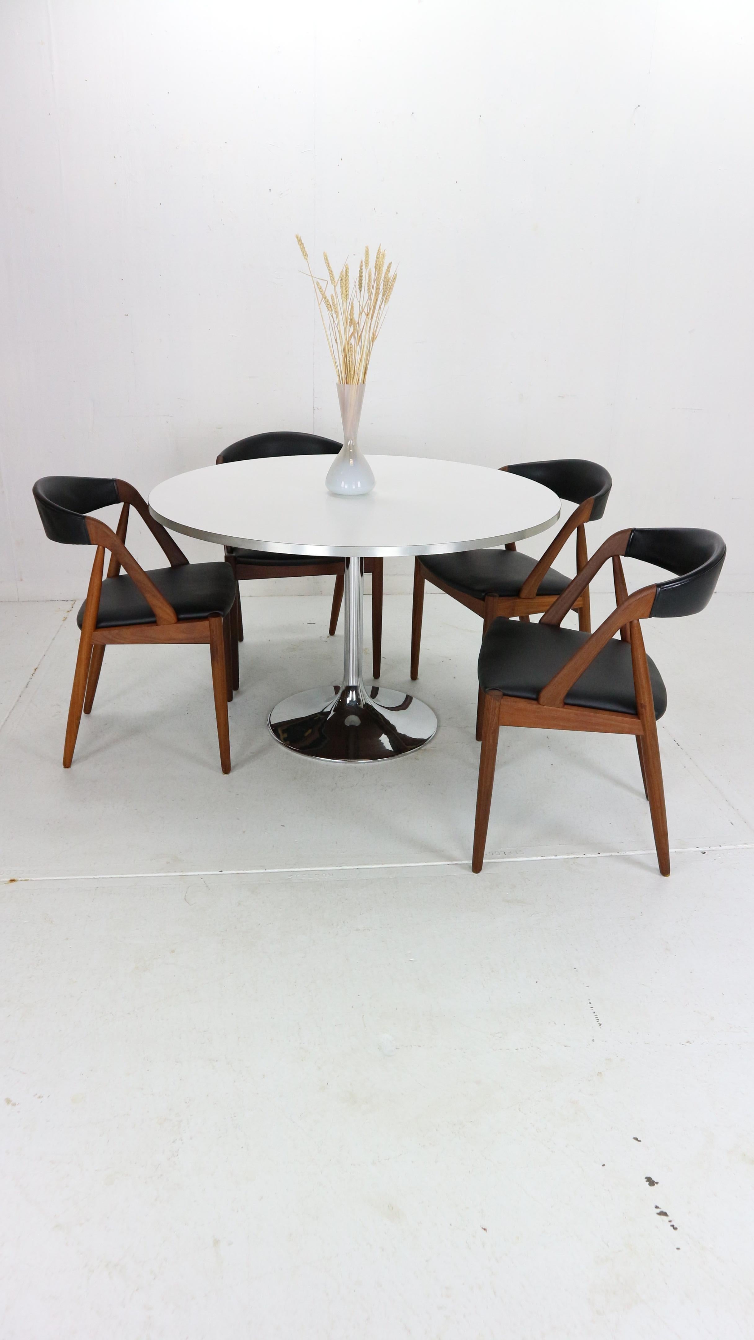 Kai Kristiansen Model 31 Set of 4 Teak 'a' Frame Chairs for Schou Andersen, 1960 13