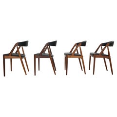 Kai Kristiansen Model 31 Set of 4 Teak 'a' Frame Chairs for Schou Andersen, 1960