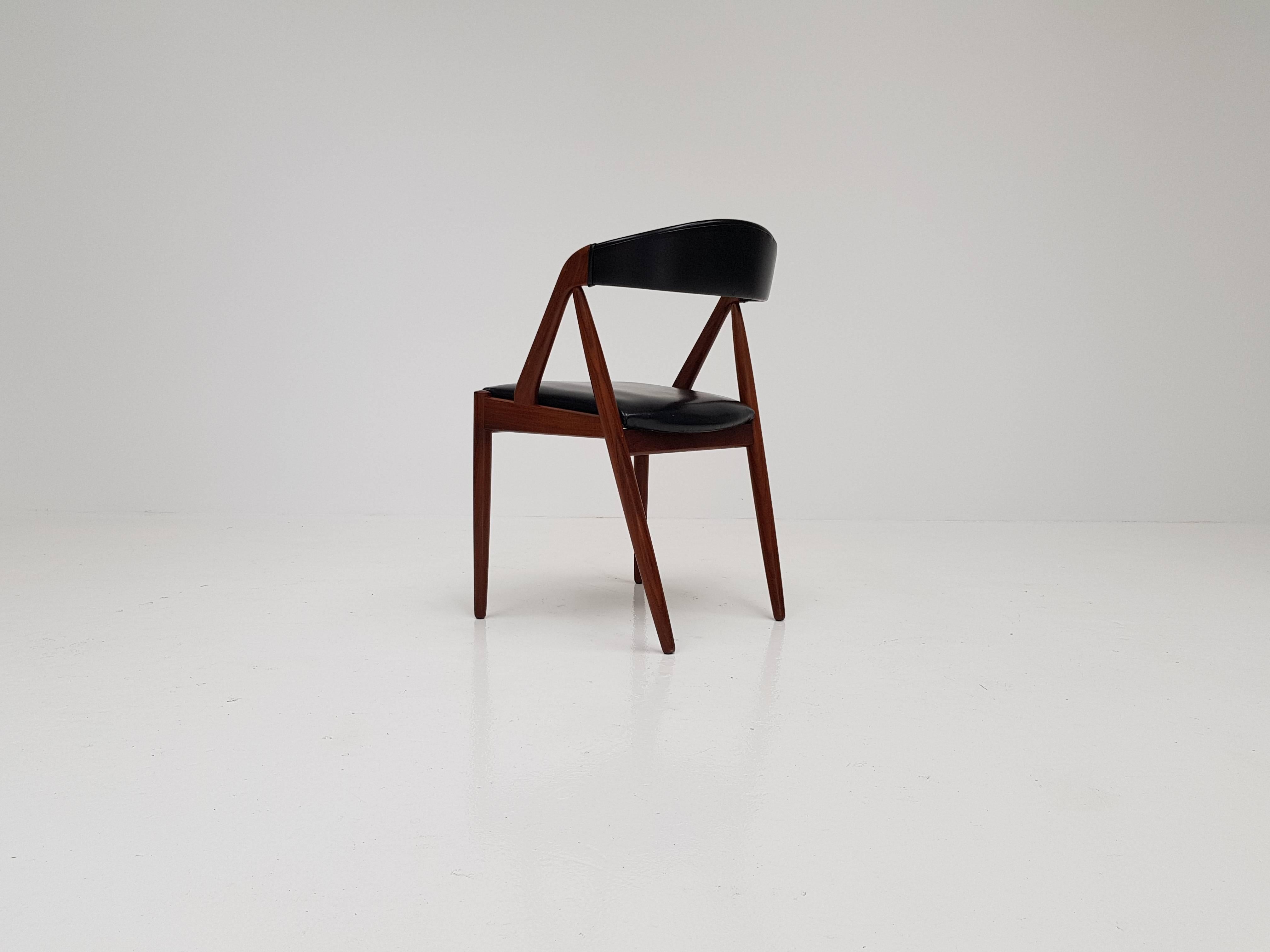 Danish Kai Kristiansen Model 31 Teak 'A' Frame Chair for Schou Andersen, 1960s